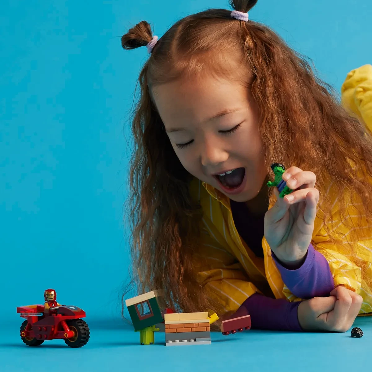 Лего Железный Человек на мотоцикле и Халк Lego