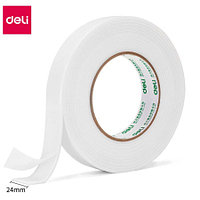 Клейкая лента двусторонняя DELI 24 мм х 4,5 м (вспененная основа)