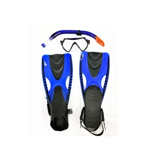 Набор для плавания маска ласты трубка Seals (14+) Blue L-XL