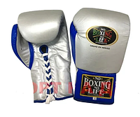 Кожаные боксерские перчатки "No Boxing No Life" 12 OZ