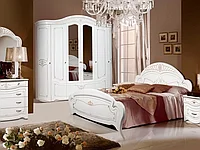 Спальный гарнитур Луиза 6 Форест Деко Групп белая эмаль