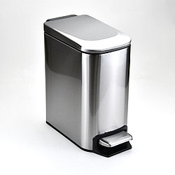 PB060L06S Урна с педалью и доводчиком 6 л. хром SLIM