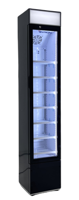 Холодильная витрина-шкаф FC-105-16 Black door + white box
