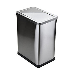 GL015L10S Урна с плавающей крышкой 10 л хром