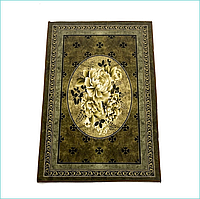 Напольный коврик для дома "Бежевые пионы" (80х120 см)