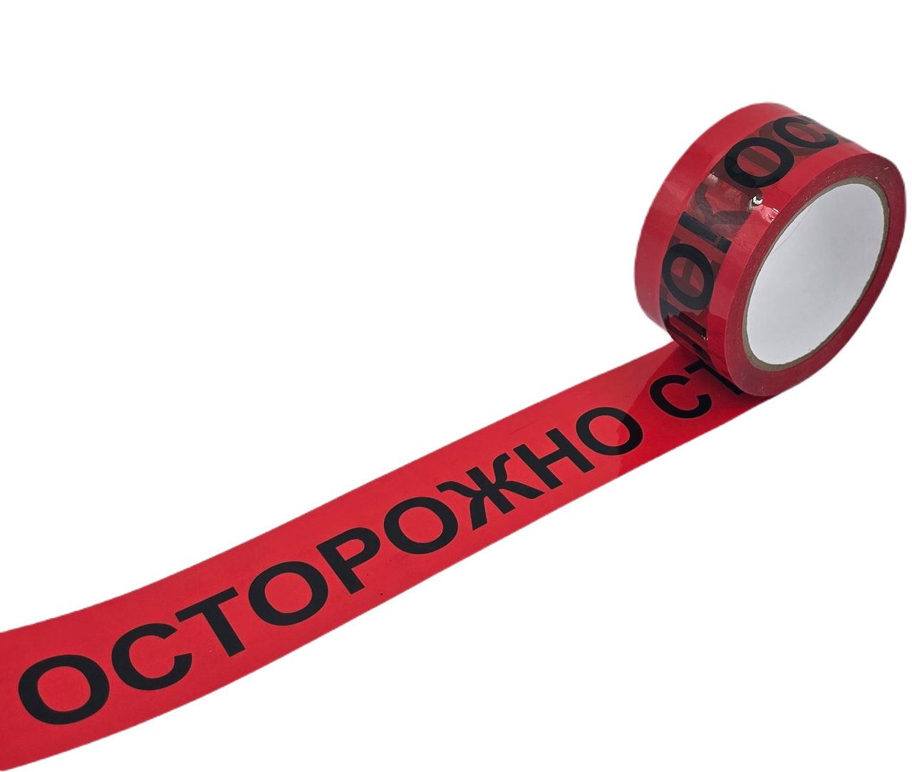 Қаптама таспасы (Абайлаңыз шыны) 48мм х 66 метр қызыл, фото 1