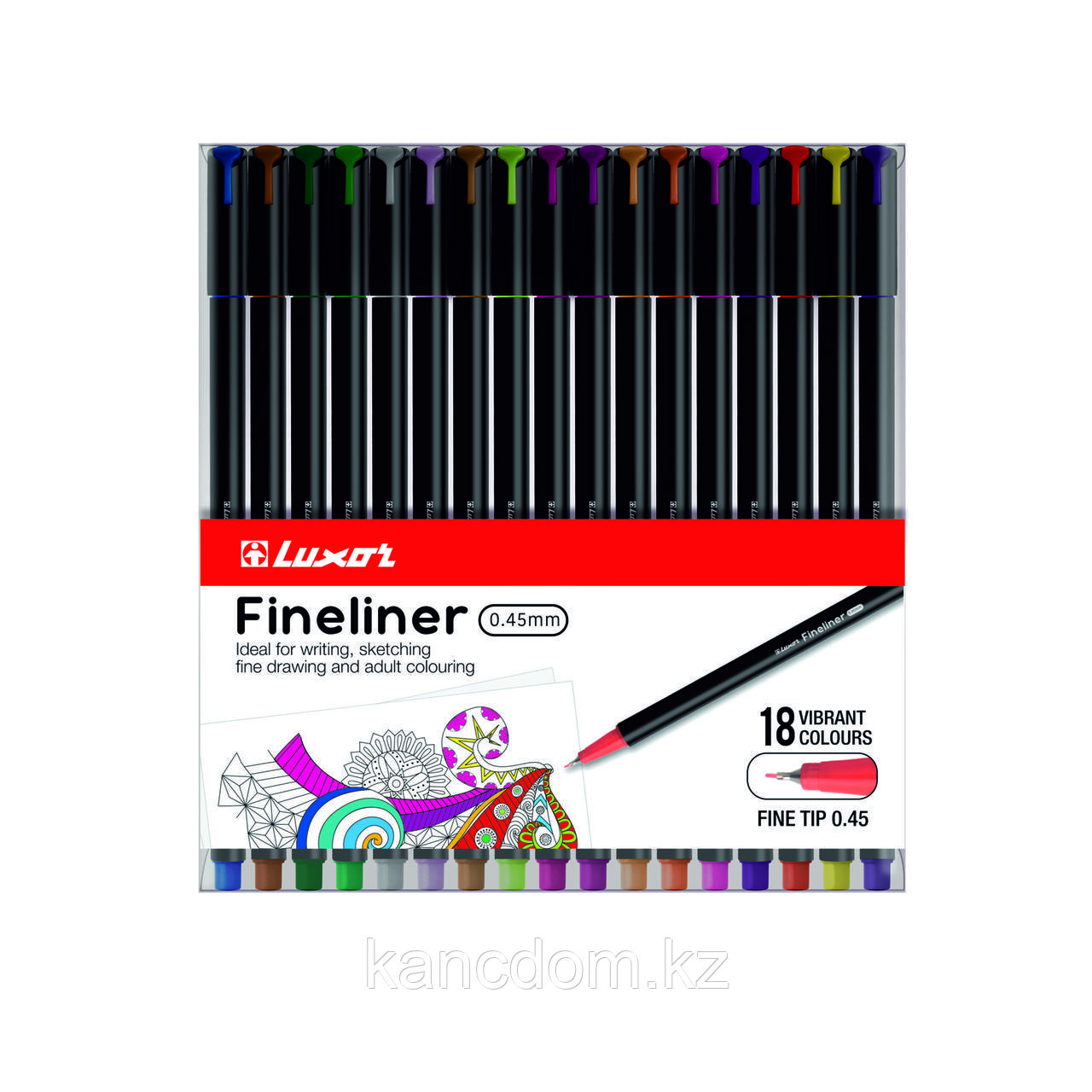 Ручка линер 18шт LUXOR "NEO" 18300