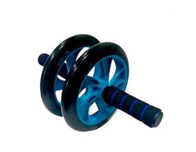 Ролик для пресса 2 колесика (цвет синий)