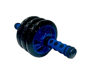 Ролик для пресса 3 колесика (цвет синий)