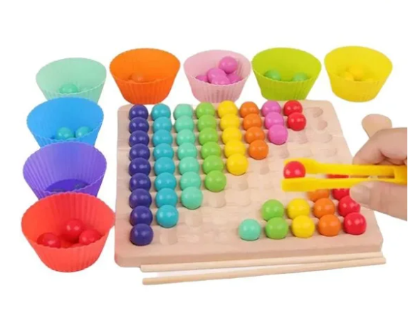 Игра для моторики рук "Бусины" 3+