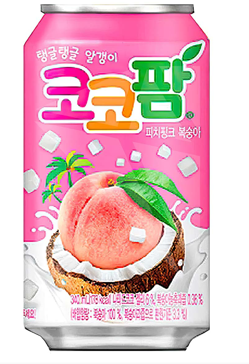 Газ.напиток HAITAI COCO Palm Peach Pink 340 мл Корея (24 шт-упак)
