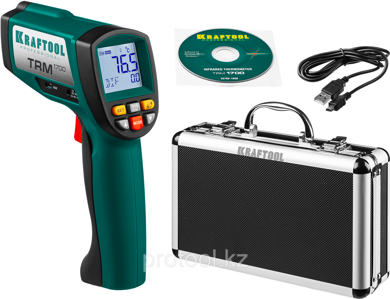 KRAFTOOL TRM-1700, -30° +1650°С, пирометр инфракрасный (45701-1650)