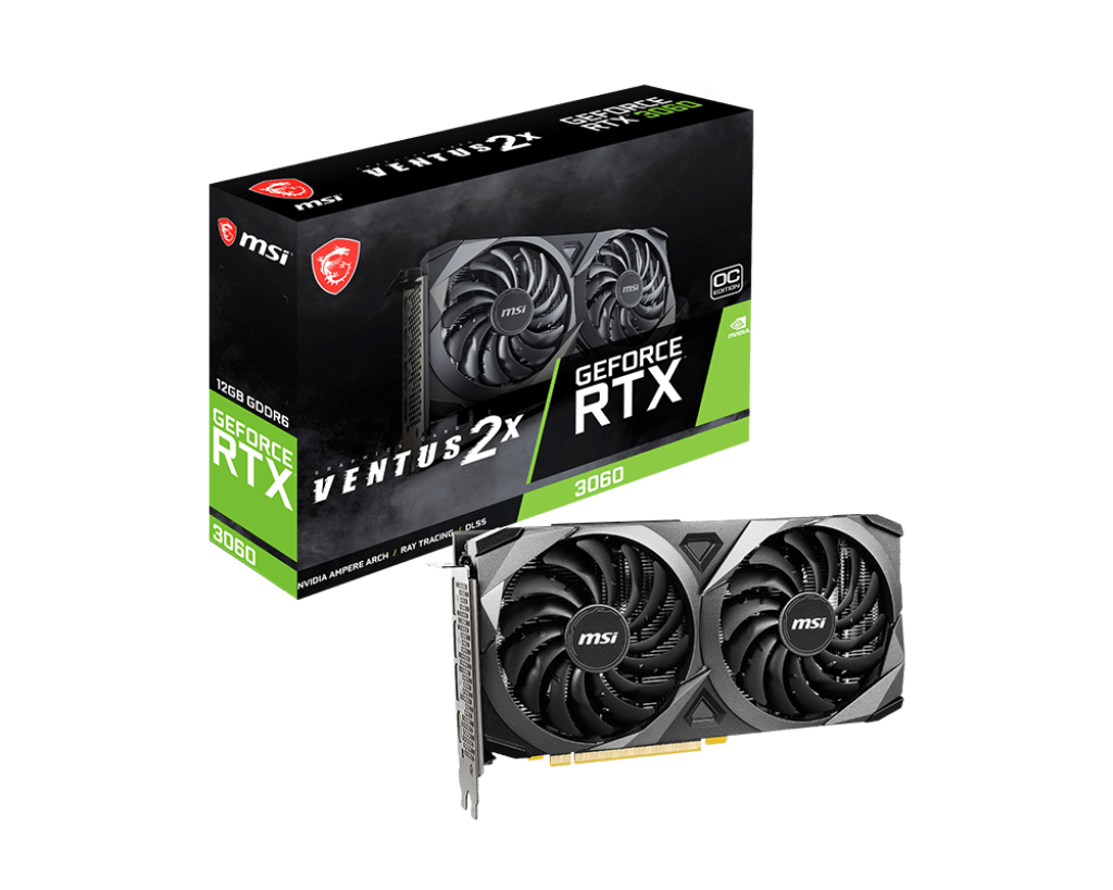 Видеокарта MSI GeForce RTX 3060 VENTUS 2X OC, 12G