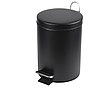 Урна металлическая с педалью 12 литров. Черный цвет, ведро для мусора контейнер, фото 8