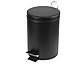 Урна металлическая с педалью 3 литра. Черный цвет, ведро для мусора контейнер - фото 3 - id-p119119921