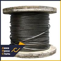 Канат ГОСТ 2688-80, 15 мм, двойной свивки ЛК-Р, оцинкованный