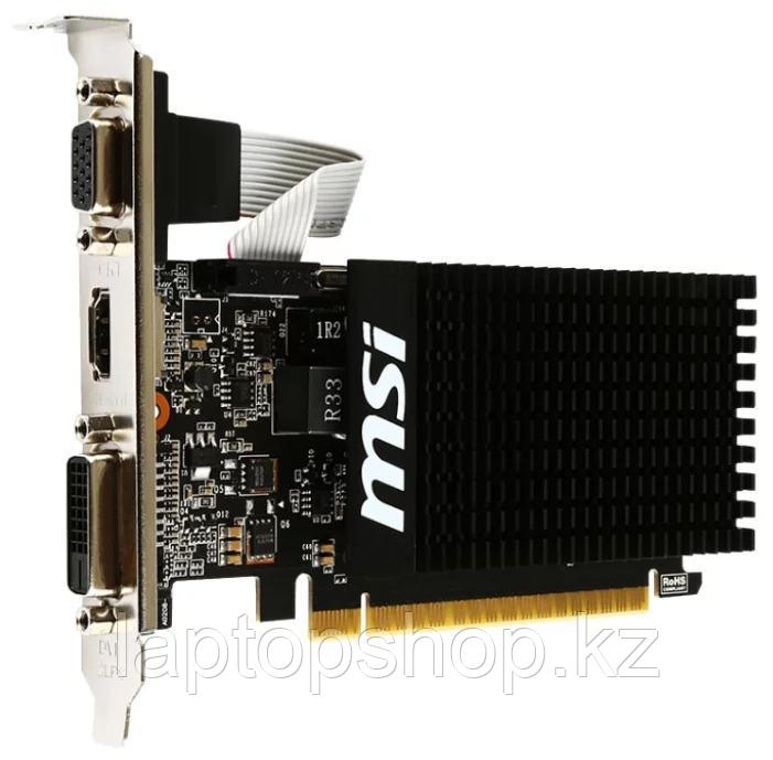 Видеокарта 2Gb MSI GeForce GT 710, DDR3 64-biT 1xVGA 1xDVI 1xHDMI GT 710 2GD3H LP