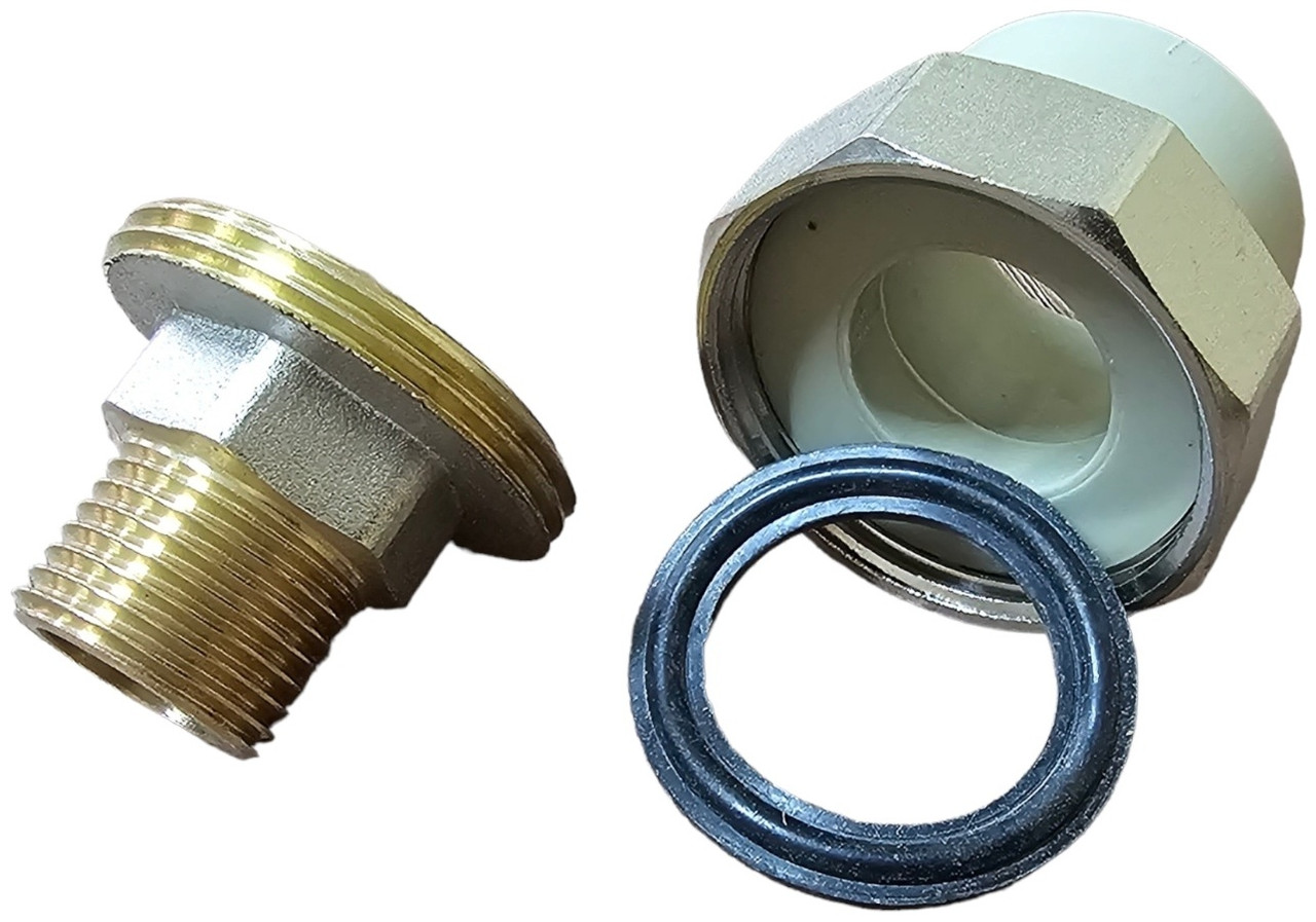 Разъемная полипропиленовая муфта наружная резьба 25х1/2