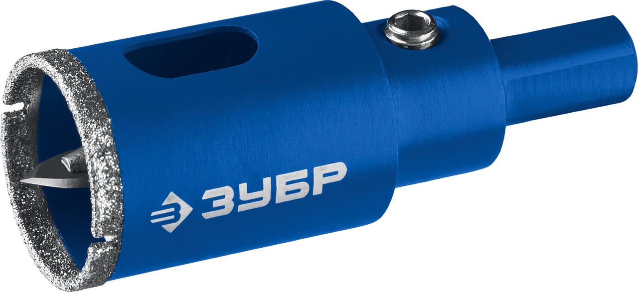 Сверло трубчатое по кафелю и стеклу ЗУБР Ø16 мм, Р 60, алмазное, серия "Профессионал" (29850-16), фото 1