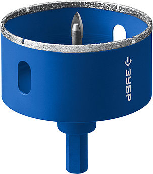 Коронка по кафелю и стеклу ЗУБР, 83 мм, Р 60, алмазная, серия "Профессионал" (29850-83), фото 1