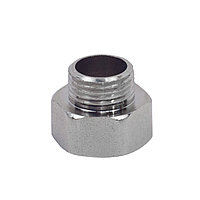 Переходник латунь Ду 50х40 (2"х1 1/2") внутр./наруж. Никель