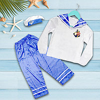 Костюм Морячка бело-синий с фуражкой