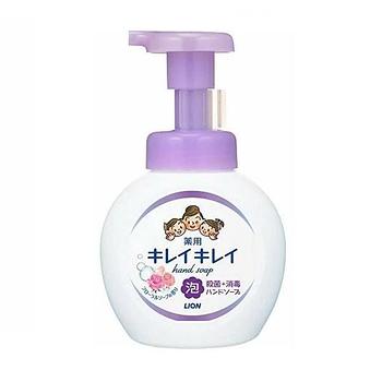Lion Lion "Kireikirei" Пенное антибактериальное мыло для рук - для всей семьи, с ароматом цветов, 250 мл.