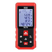 Лазерный дальномер RGK DL70, 70 м