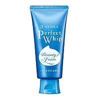 Shiseido "Senka Perfect Whip" Увлажняющая пенка для умывания с гиалуроновой кислотой и протеинами шёлка, 120