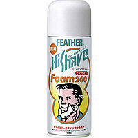 Feather "HiShave" Пена для бритья с экстрактом гамамелиса, 260 г.