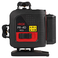 Лазерный уровень (нивелир) RGK PR-4D Red, 4D с красным лучом