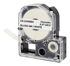 Картридж (LK-4WBN) для Epson LabelWorks LW-300,LW-400 (лента), черный на белом