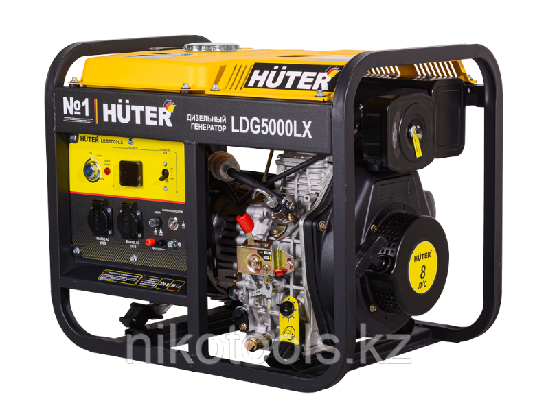 Электрогенератор дизельный LDG 5000LX Huter