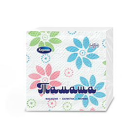 Салфетки бумажные "Тамаша"  с рисунком