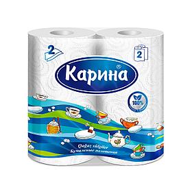 Бумажные полотенца Карина 2 рулона