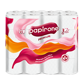 Туалетная бумага "Papirone" (Premium), 32 рулона