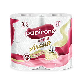 Туалетная бумага "Papirone" (Premium), Aroma 4 рулона