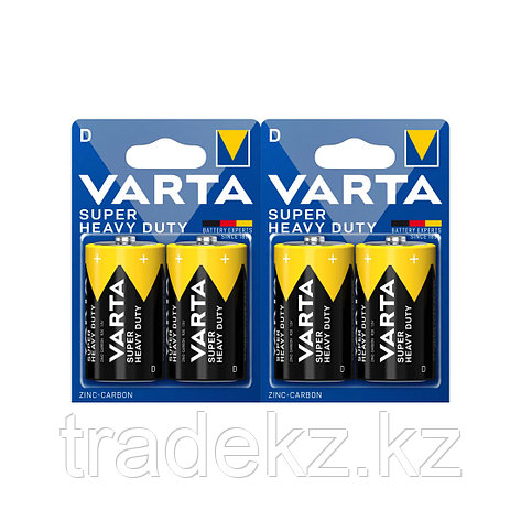 Батарейка VARTA Superlife Mono 1.5V - R20P/D 2 шт. в блистере, фото 1