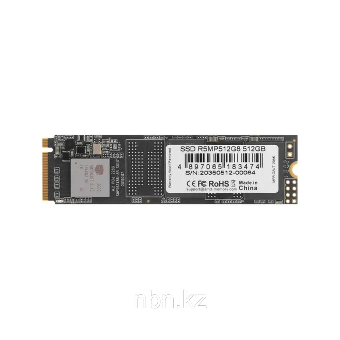 Твердотельный накопитель SSD AMD Radeon R5MP512G8 512GB M.2 NVMe PCIe 3.0x4