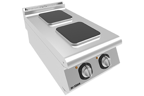 Плита с квадратными конфорками электрическая 2 конфорки Inoksan