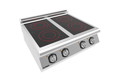 Плита с керамическим покрытием 4 конфорки Inoksan