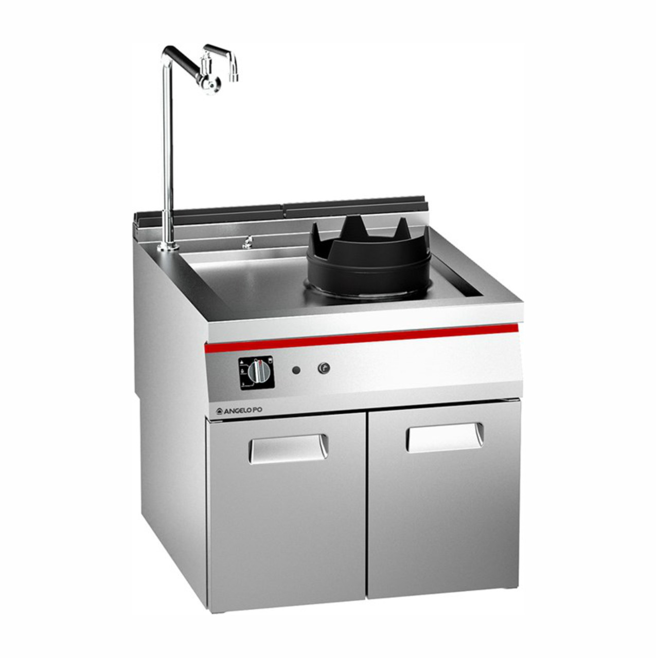 ГАЗОВАЯ ПЛИТА "WOK" (18KW.) СО ШКАФОМ Angelopo