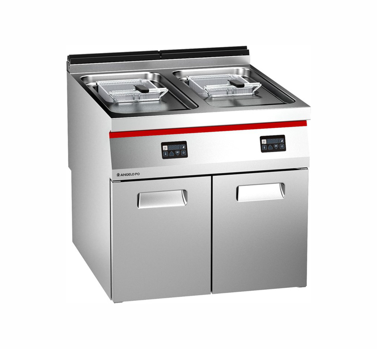 ЭЛЕКТРИЧЕСКАЯ ФРИТЮРНИЦА С ДВУМЯ ВАННАМИ (15+15 Л) ЦИФРОВАЯ ПАНЕЛЬ  Angelopo