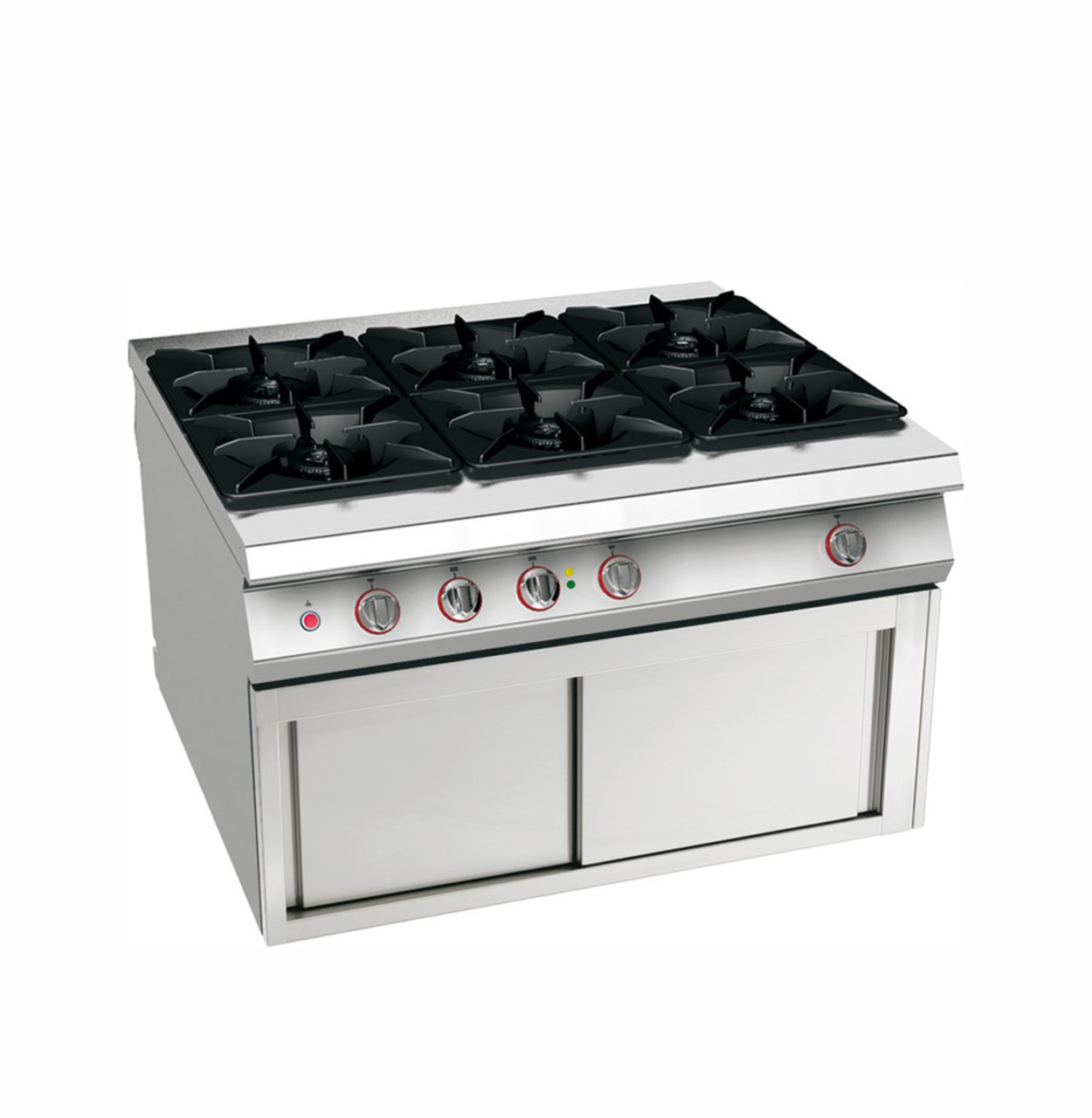 ГАЗОВАЯ ПЛИТА С ШЕСТЬЮ КОНФОРКАМИ НА ТЕПЛОВОМ ШКАФУ ANGELOPO: продажа ...