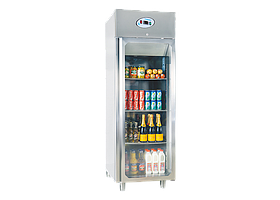 Вертикальная морозильная камера с 1 стеклянной дверью Frenox