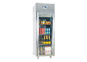 Вертикальная SNACK холодильная  камера  с 1 стеклянной дверью   FRENOX