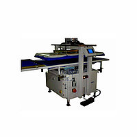 Пневматический пресс для глажки трикотажа вертикальной системы с покрытием и раздвижным столом