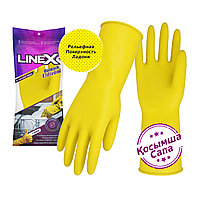 Linex Перчатки латексные L прочные  ЖЕЛТЫЙ