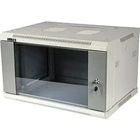 Шкаф настенный серии Pro  18U 600x600  стеклянная дверь TWT-CBWPG-18U-6x6-GY