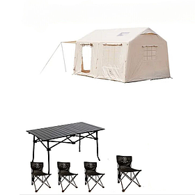 Палатка со стульями и столом (черные) 400х300х250